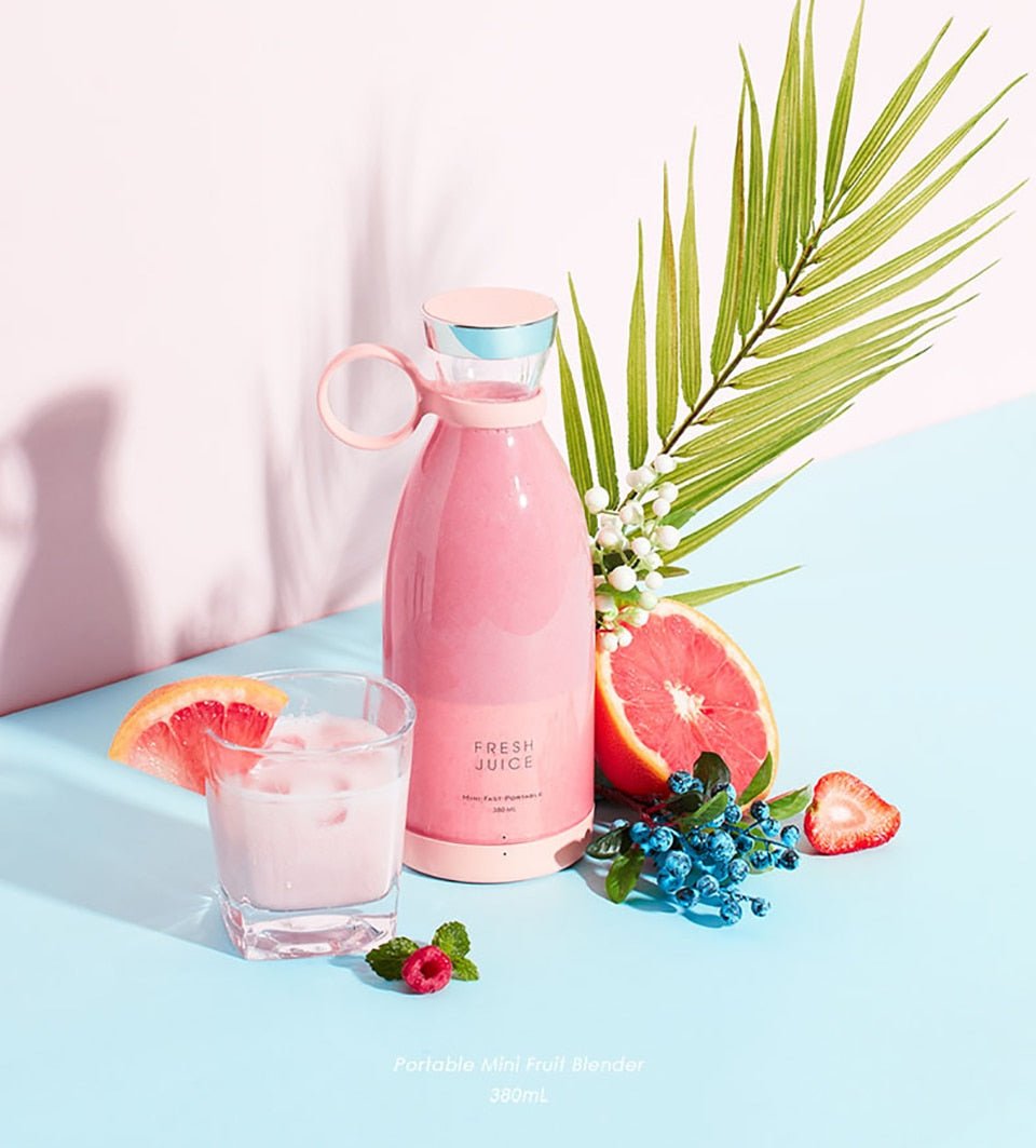 Fresh Juice Bærbar og Oppladbar Juice/Smoothie Blender/Mixer - FrisktHjem