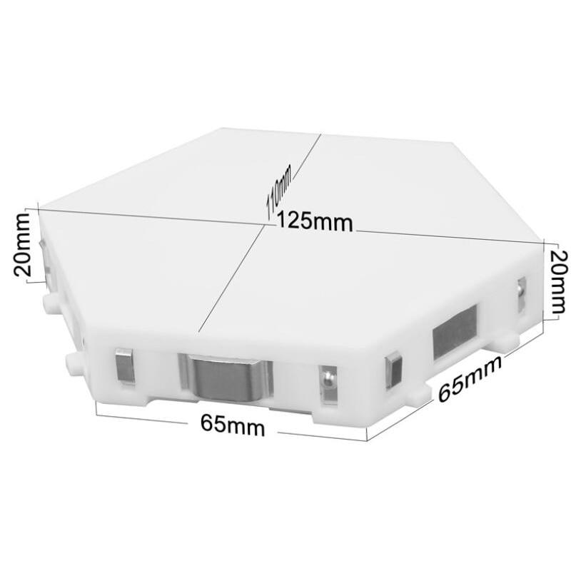 Heksagon Led belysning - 10 Moduler - FrisktHjem