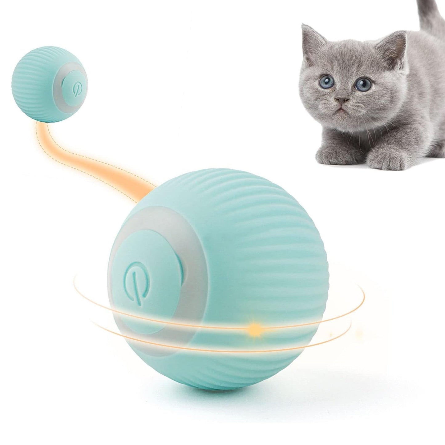 Smart Interaktiv Katteleke - Automatisk Rullende Ball - FrisktHjem