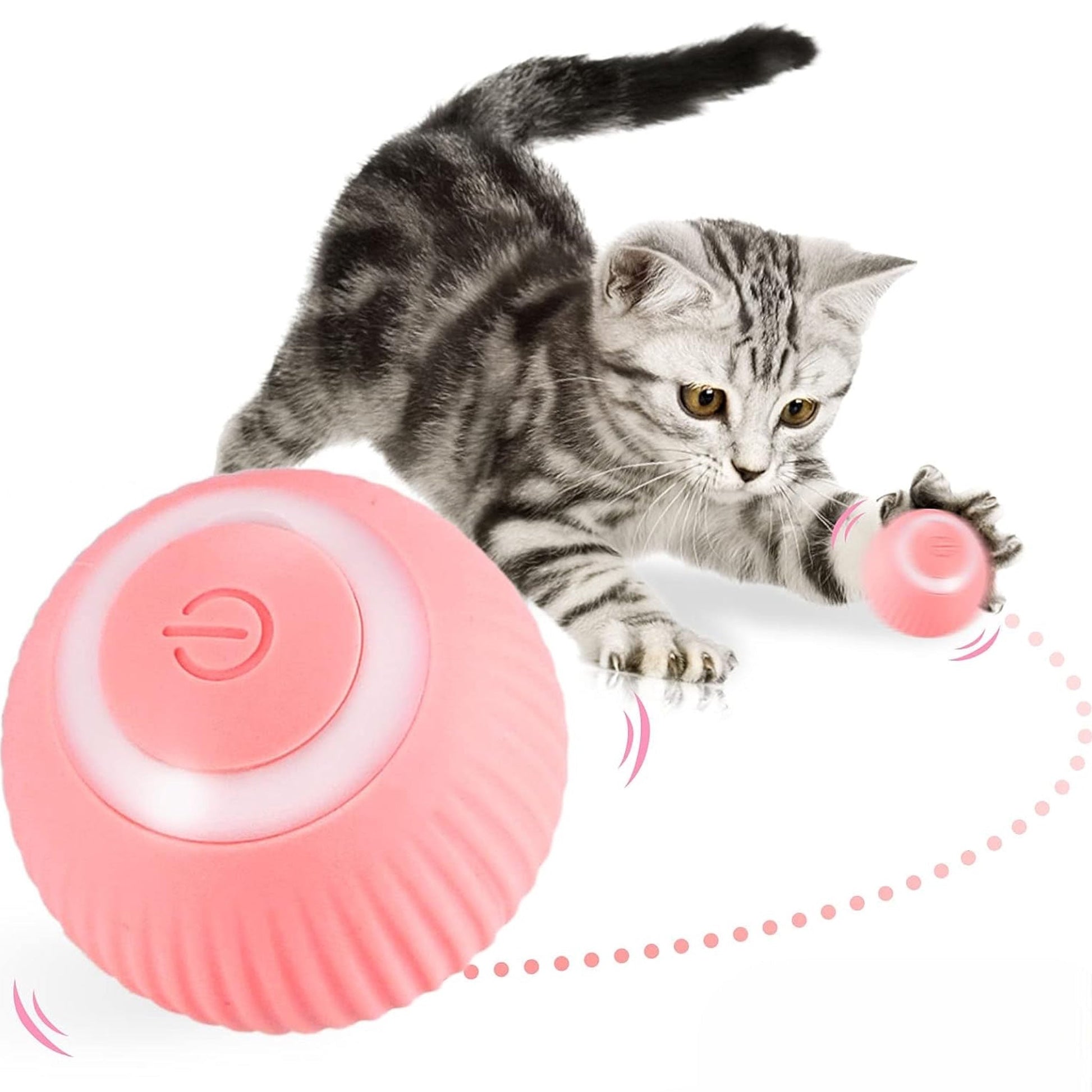 Smart Interaktiv Katteleke - Automatisk Rullende Ball - FrisktHjem