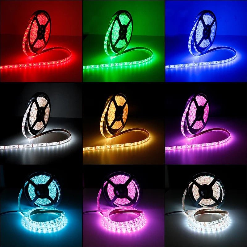 Vanntette LED Strip Lys (Bluetooth + Fjernkontroll) 5-30M - FrisktHjem